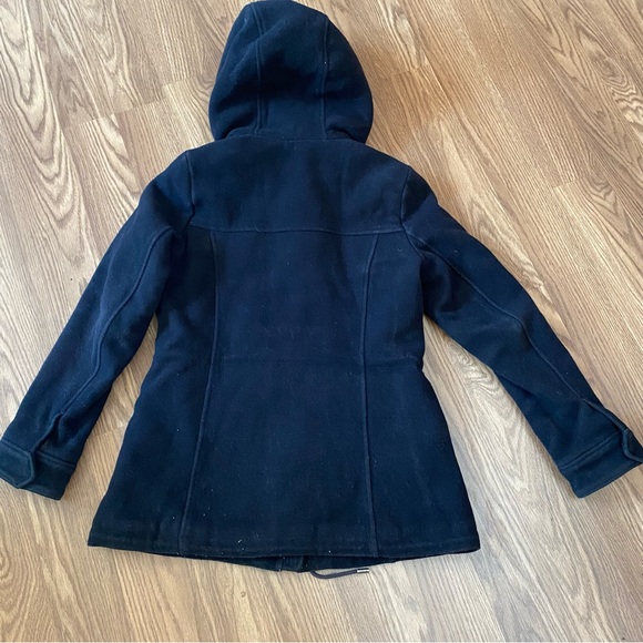 Abercrombie & Fitch  Women Size M Wool Blend Sherpa Lined Hood Heavy Coat Jacket - Picture 5 of 14